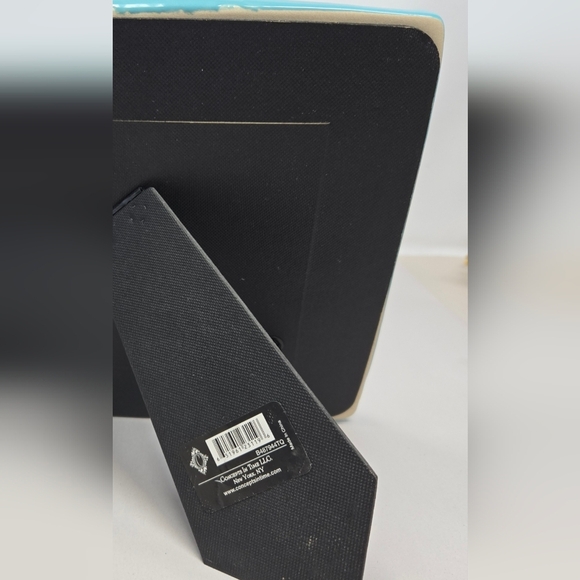 Concepts In Time Turquoise Distressed Ceramic Picture Frame 4x4 Farmhouse Rustic - Picture 7 of 12